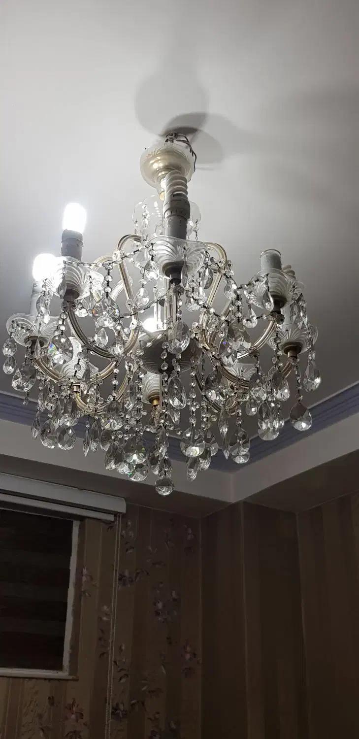 لوستر ۸ شاخه سالم|لوستر و چراغ آویز|تبریز, |دیوار