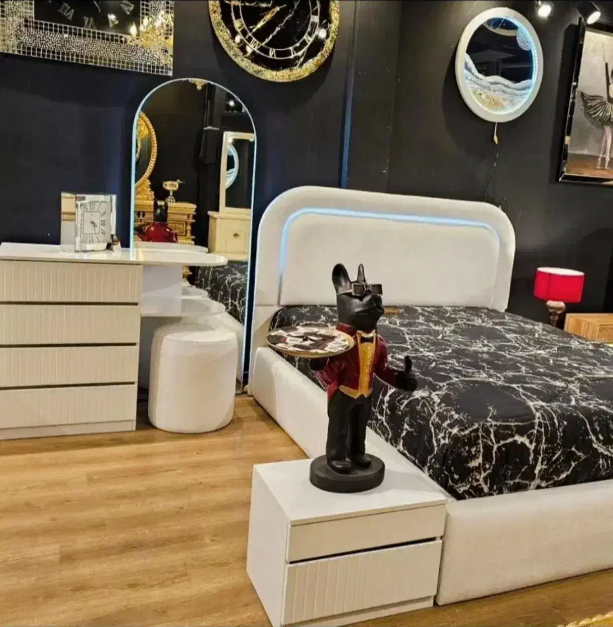 سرویس تخت خواب مدل نگین دو نفره و تک نفره|تخت و سرویس خواب|چهاردانگه (تهران), |دیوار