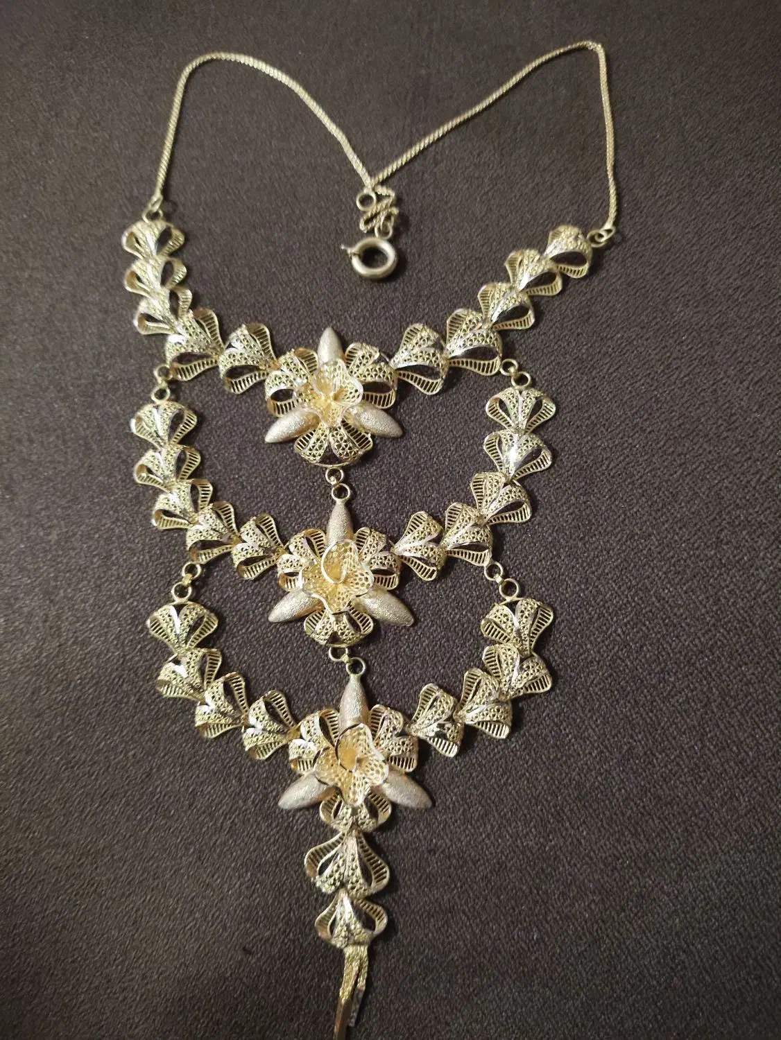 گردنبند سه طبقه طرح پنج شیر|جواهرات|چابهار, |دیوار