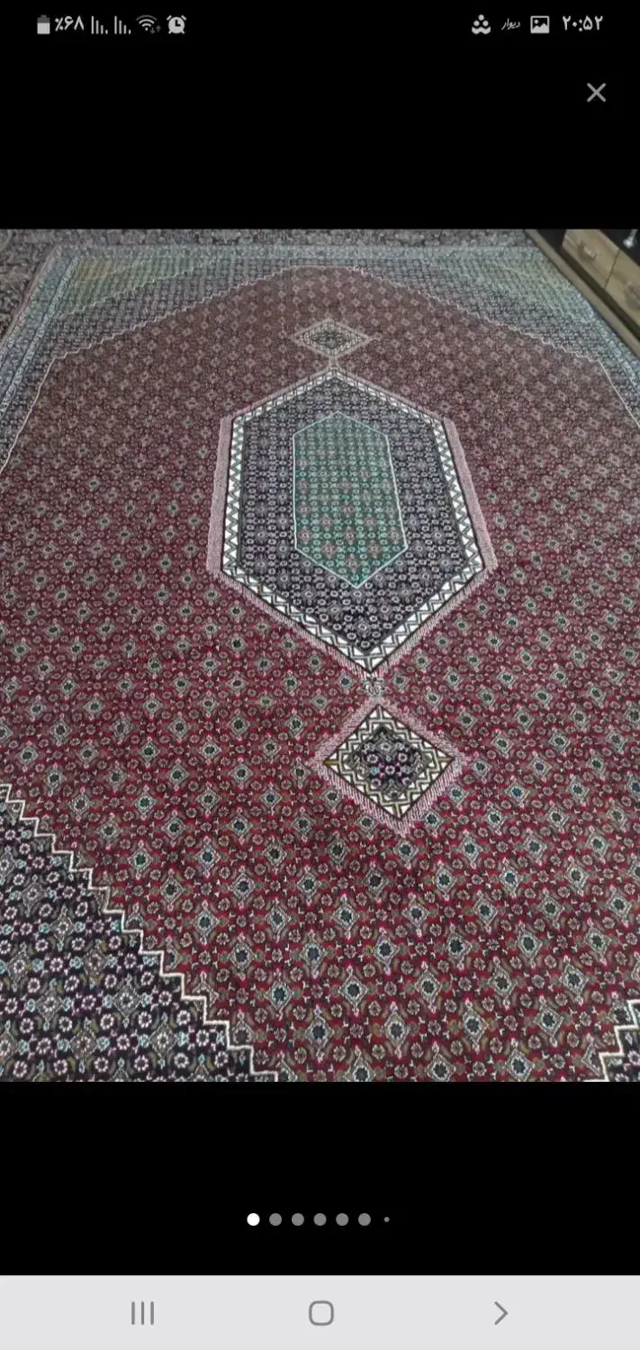 ۲عدد فرش و۱۲ تا پشتی|پشتی|سنندج, |دیوار