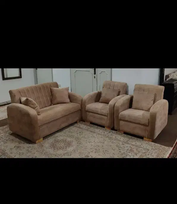 نیم ست 4 نفره مبل اسپرت راحتی پارچه ترک نو|مبلمان خانگی و میز عسلی|رشت, لاکانی|دیوار