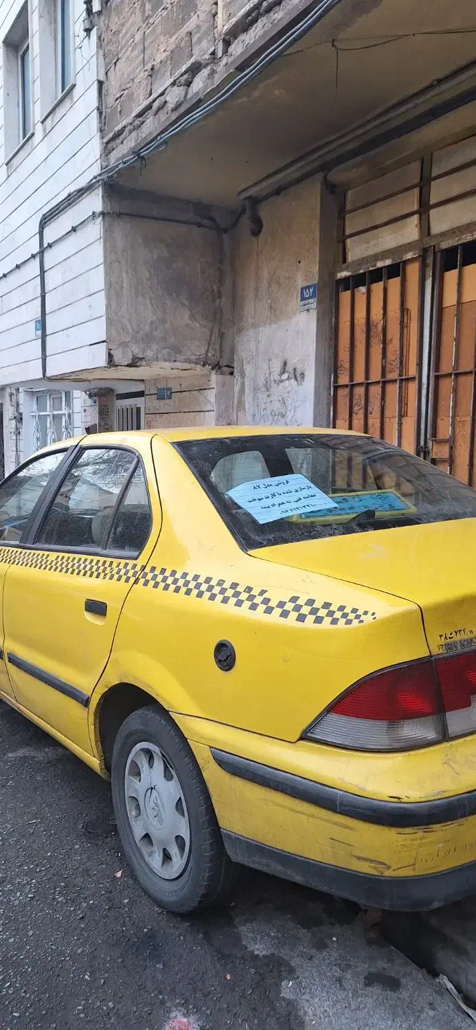 تاکسی سمند مدل ۸۷ دوگانه سوز|خودرو سواری و وانت|تهران, علم و صنعت|دیوار