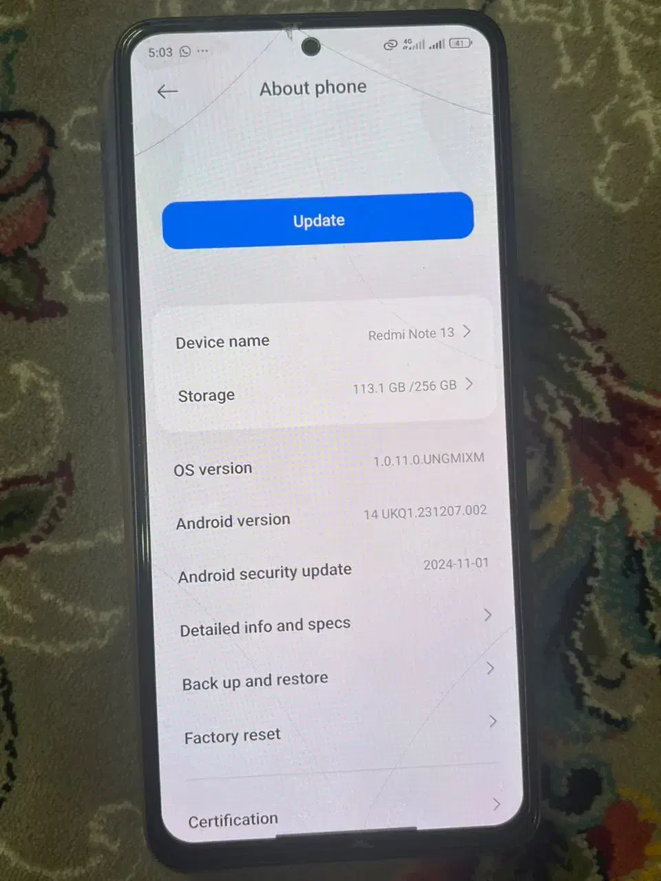 Redmi Note 13/ 256 G|موبایل|قم, زنبیل آباد|دیوار