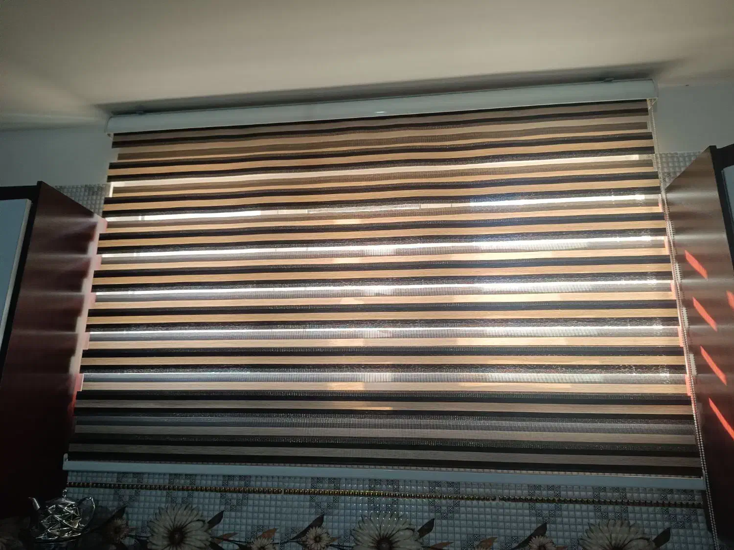 پرده زبرا در اندازه 1.20*1|پرده، رانر، رومیزی|کبودرآهنگ, |دیوار