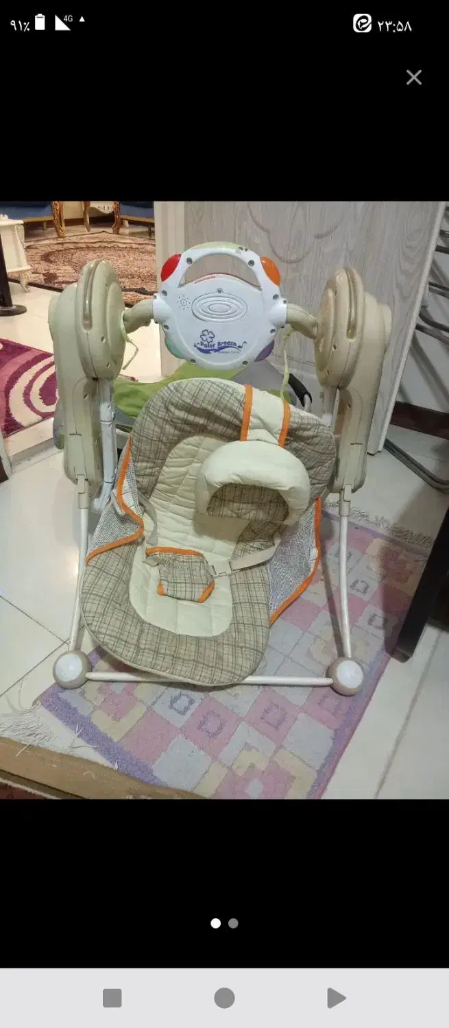 تاب موزیکال سالم درحد|کالسکه و لوازم جانبی|بومهن, |دیوار