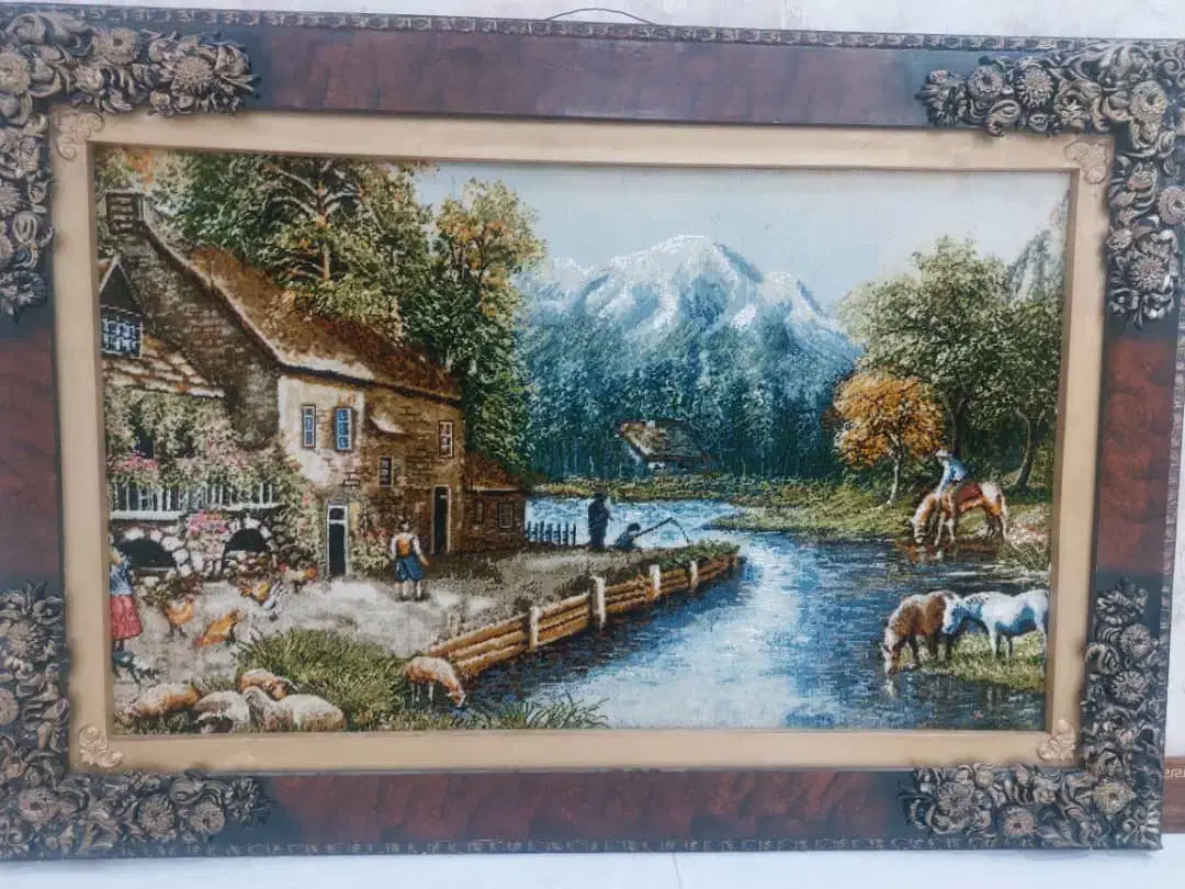 یک تابلو فرش دست بافت|تابلو فرش|محمدشهر, سیدآباد|دیوار