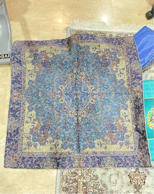 ست هفت تکه ترمه حسینی یزد|پرده، رانر، رومیزی|تهران, سردارجنگل|دیوار