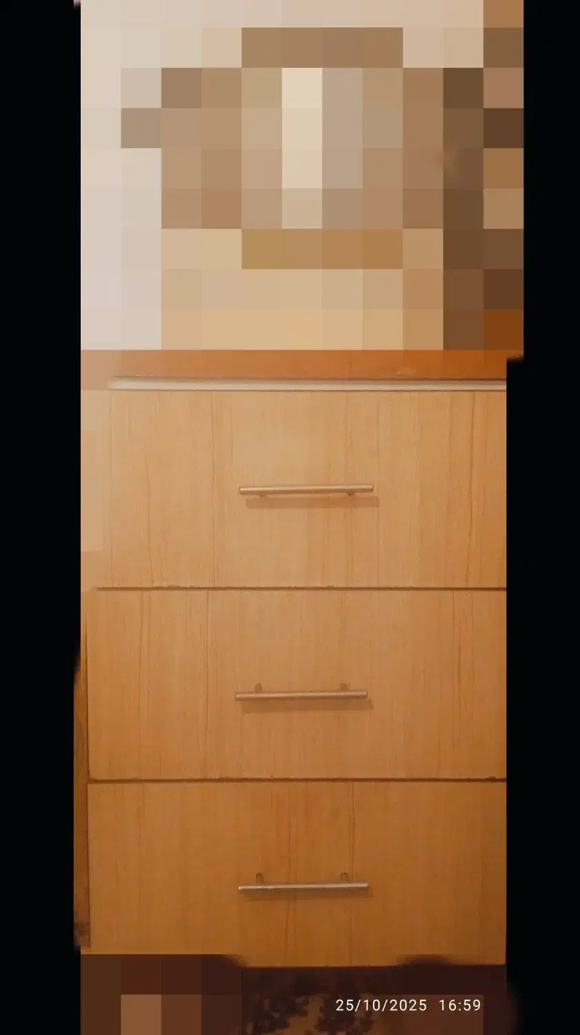 کابینت ام دی اف سه کشویی|کتابخانه، شلف، قفسههای دیواری|تویسرکان, |دیوار