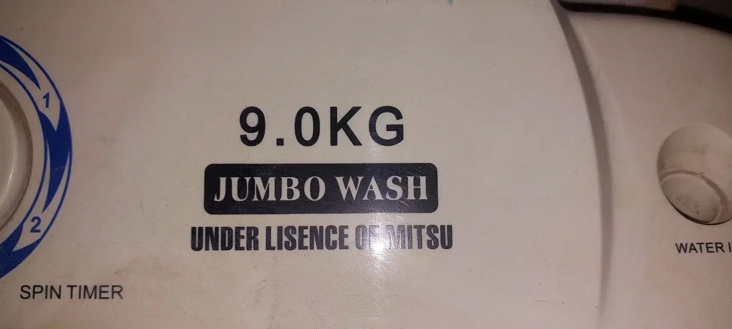 کهنه شور برند jumbo wash ظرفیت ۹ کیلو گرم|ماشین لباسشویی و خشککن لباس|تهران, صاحب الزمان|دیوار