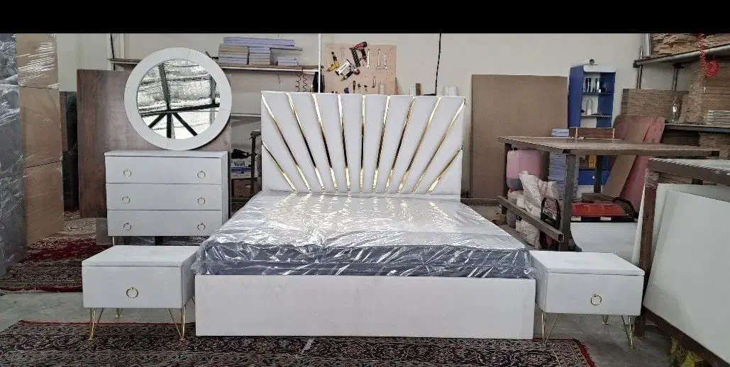 ست کامل تخت خواب دونفره به قیمت تولیدی|تخت و سرویس خواب|پارسآباد, |دیوار