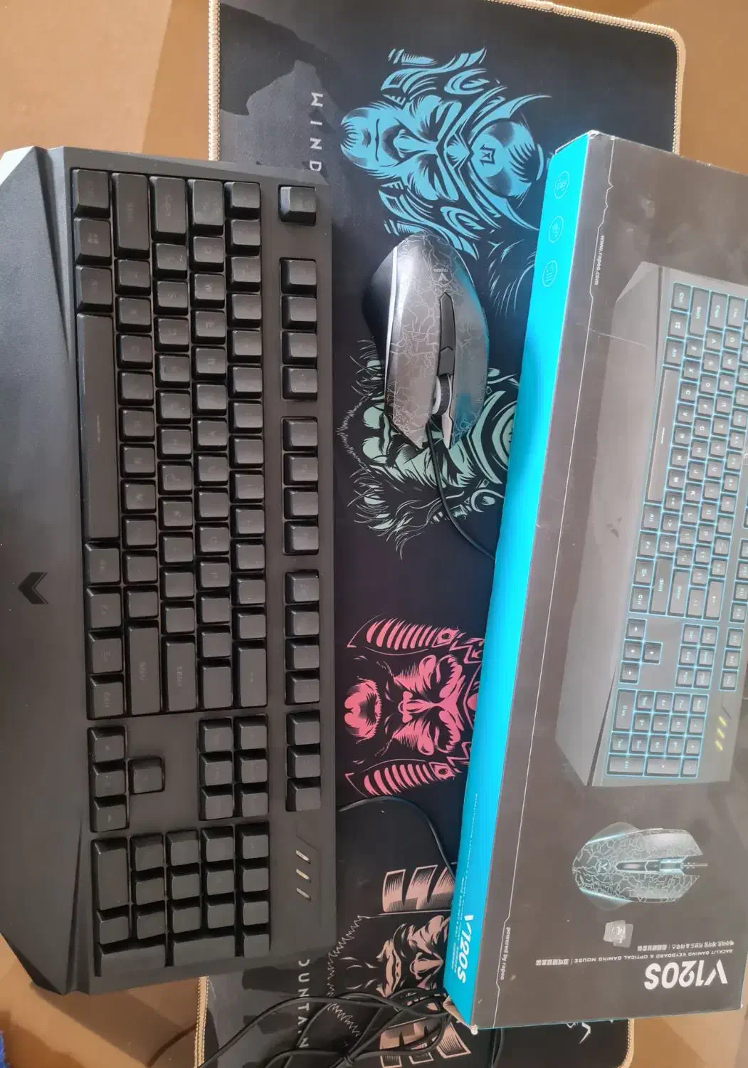 کیبورد و موس گیمینگ رپو مدل V120S به همراه موس پد|قطعات و لوازم جانبی رایانه|کرمان, |دیوار