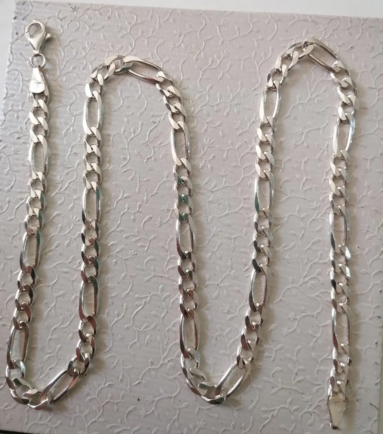 زنجیر نقره 925 خارجی 33گرمی60سانت نو نو|جواهرات|شیراز, دروازه قران|دیوار