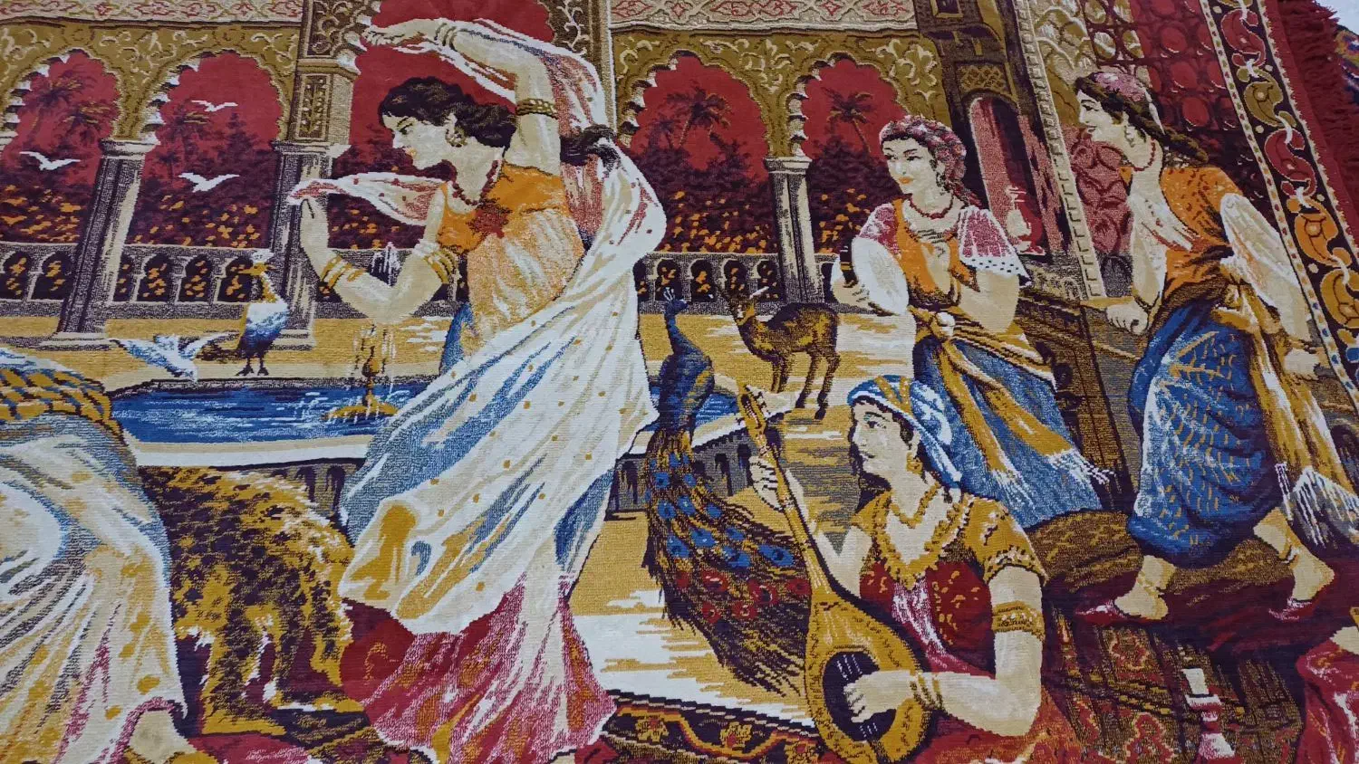 پرده دیواری یا روتختی آنتیک زنان حرمسرا|کلکسیون و سرگرمی|تبریز, |دیوار