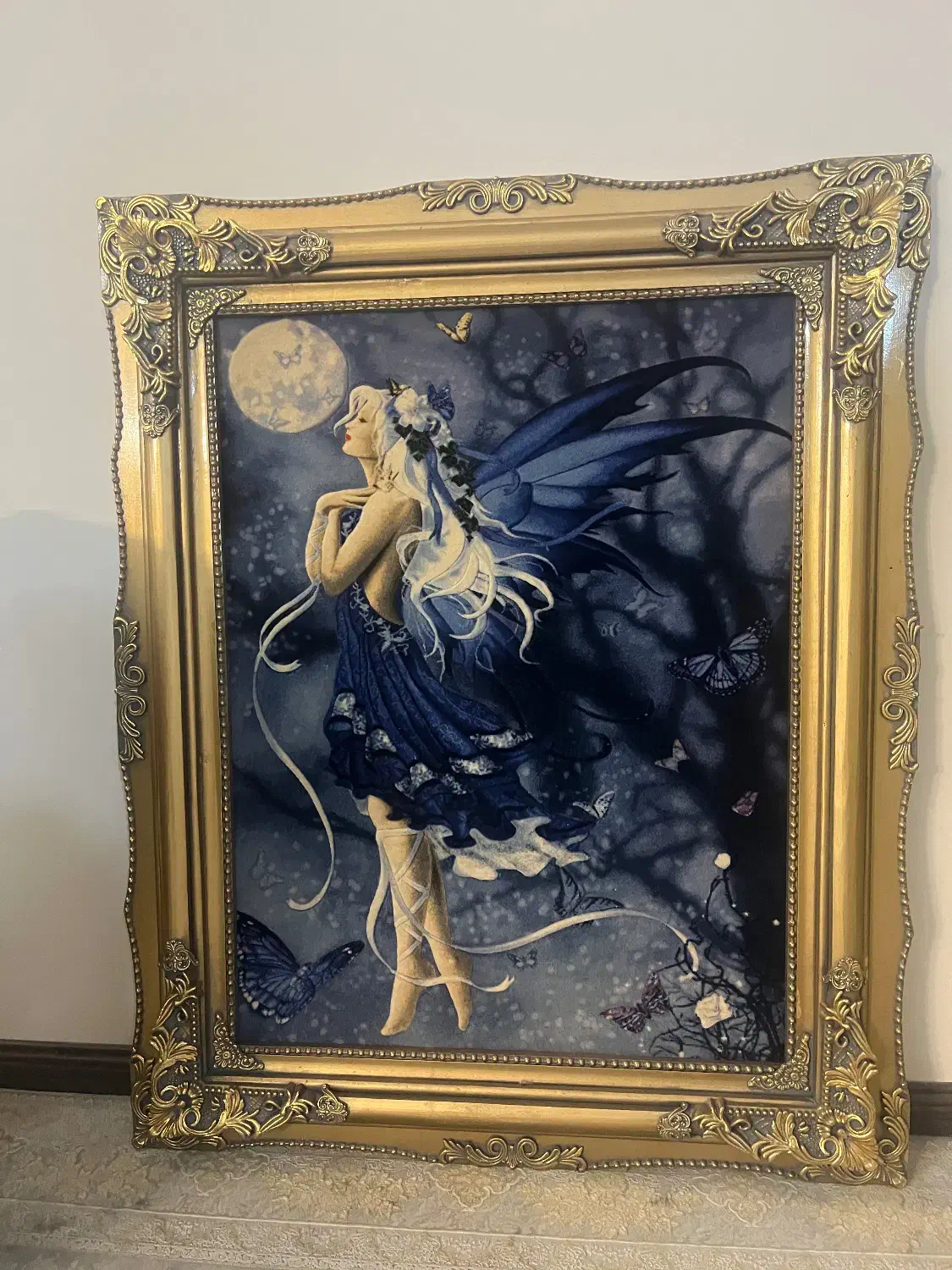 تابلو فرش دستباف پری آسمانی و ون یکاد|تابلو فرش|مشهد, هفت تیر (نه دره)|دیوار