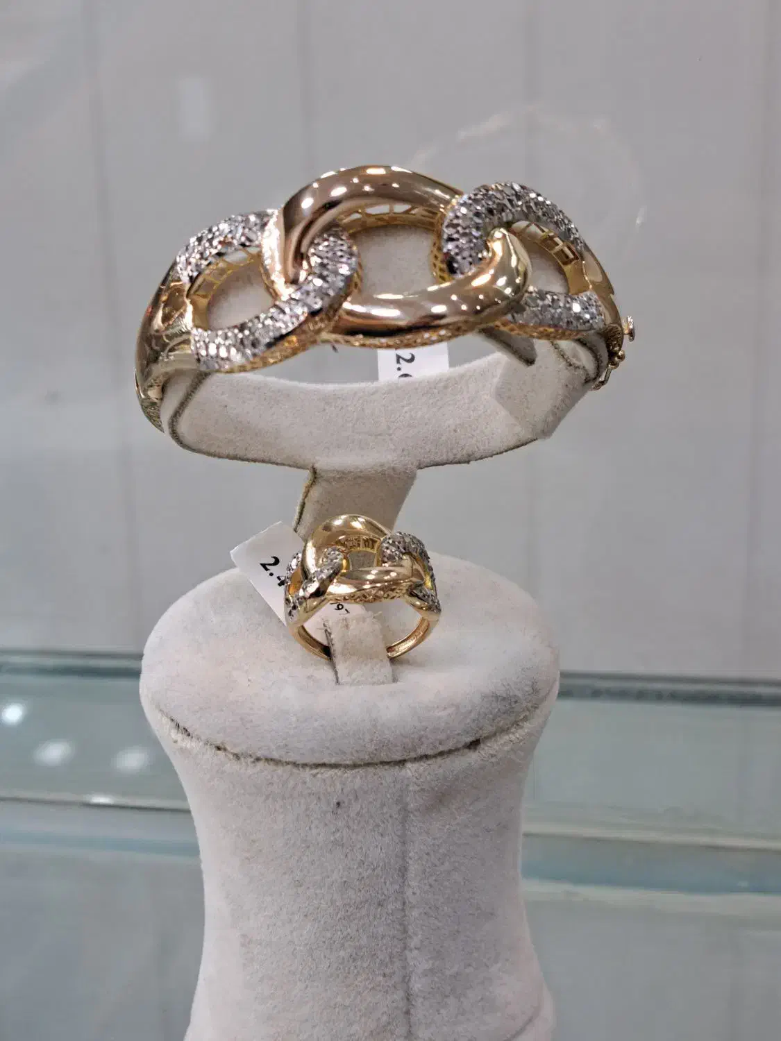 ست دستبند و انگشتر آدرینا|جواهرات|قم, نیروگاه|دیوار