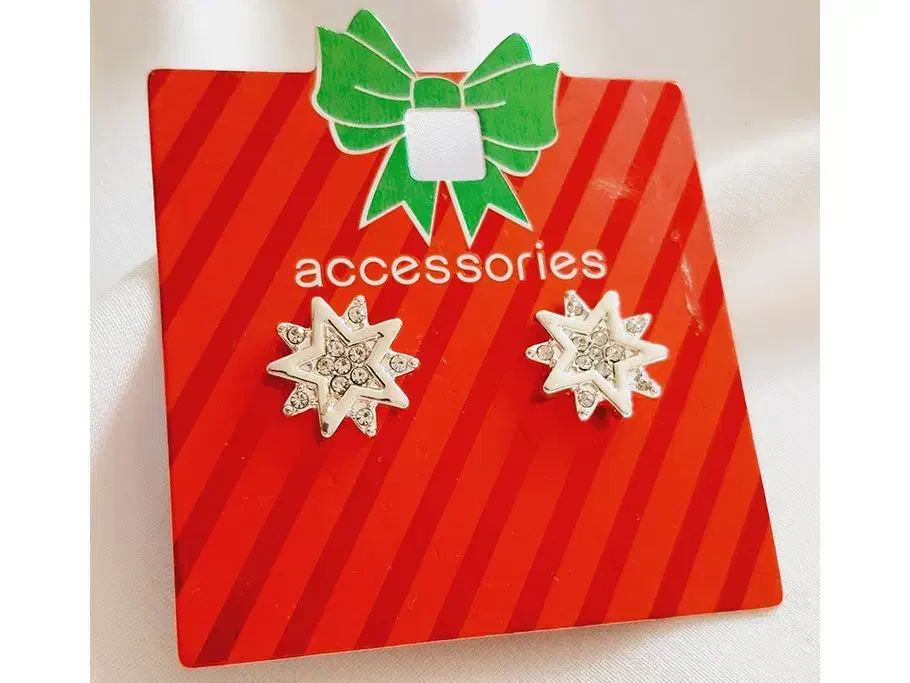 گوشواره میخی تکی ستاره نگینی نقره ای کیوت|بدلیجات|اردبیل, |دیوار