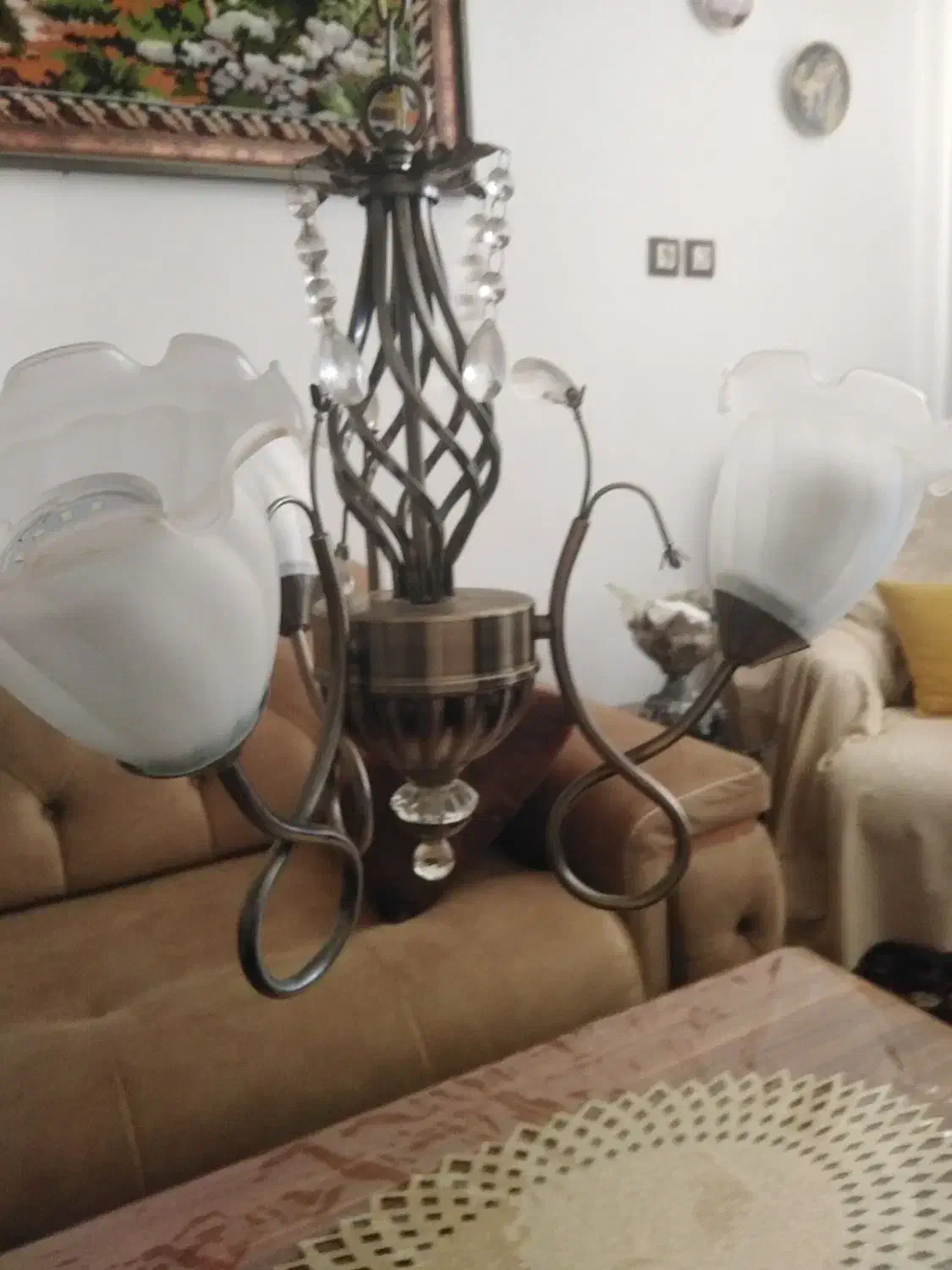 لوس تر 3 شاخه|لوستر و چراغ آویز|سنندج, |دیوار