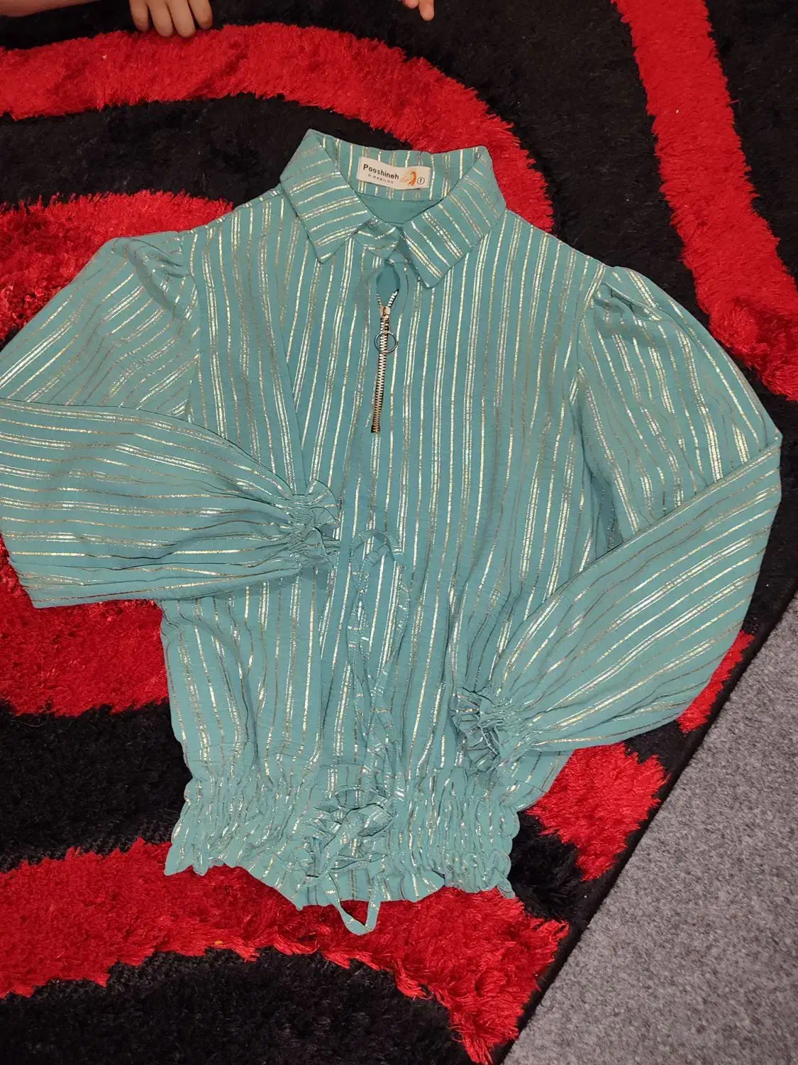 شومیز رسمی یلدایی سبزخوش رنگ|لباس|زنجان, |دیوار