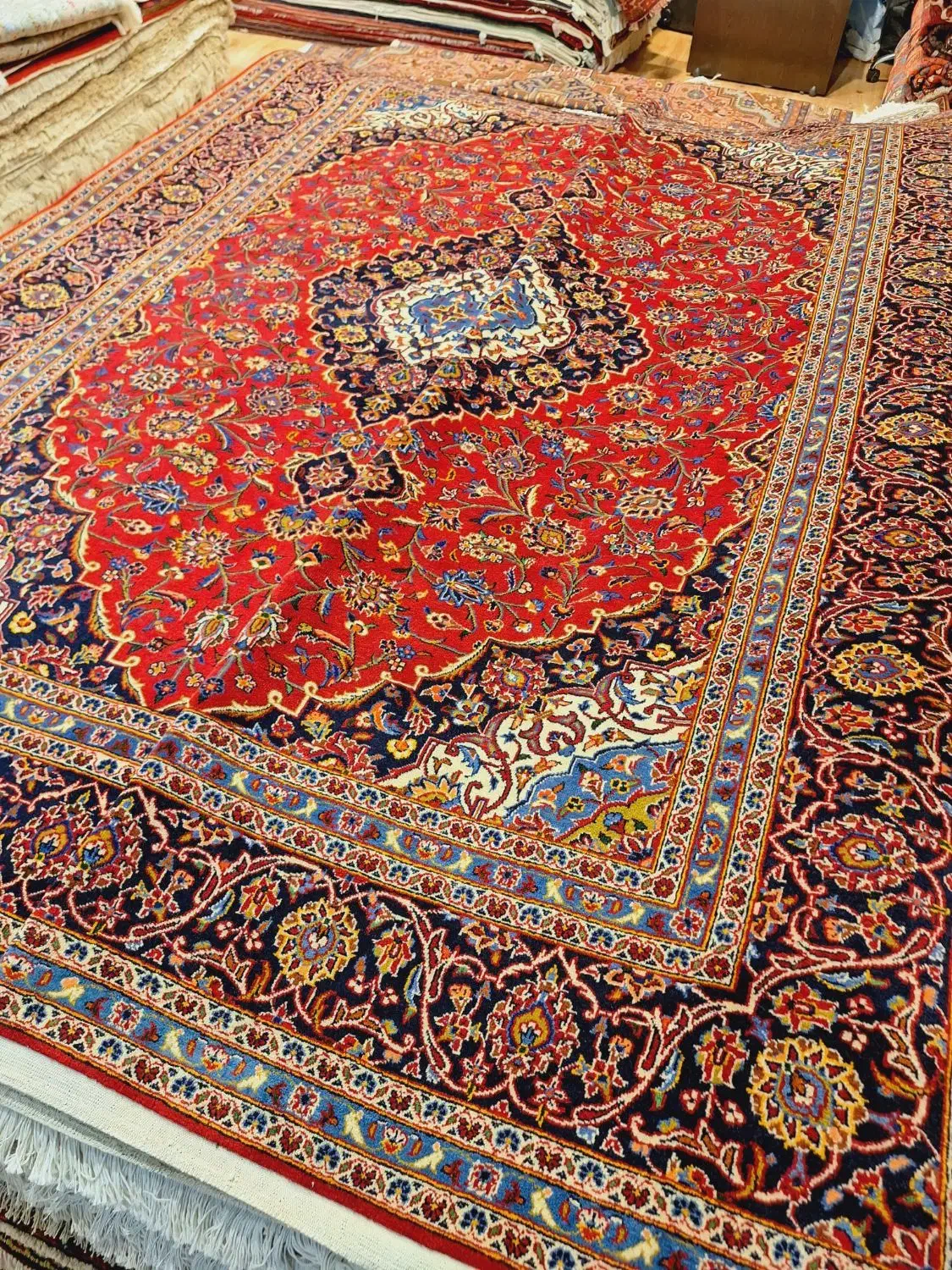 جفت فرش ۹متری دستباف لاکی کاشان|فرش|تهران, اکباتان|دیوار