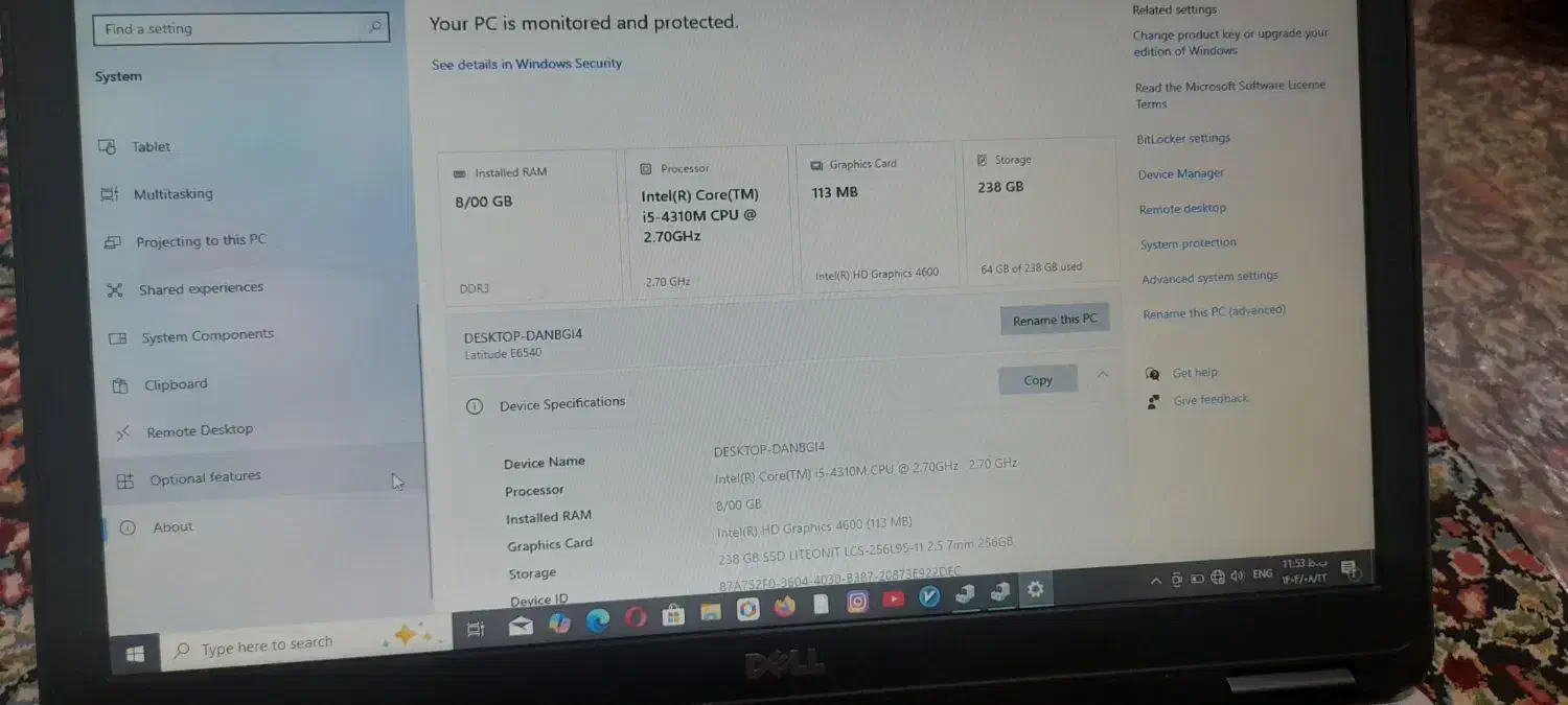 لپتاپ dell|رایانه همراه|کرمان, |دیوار