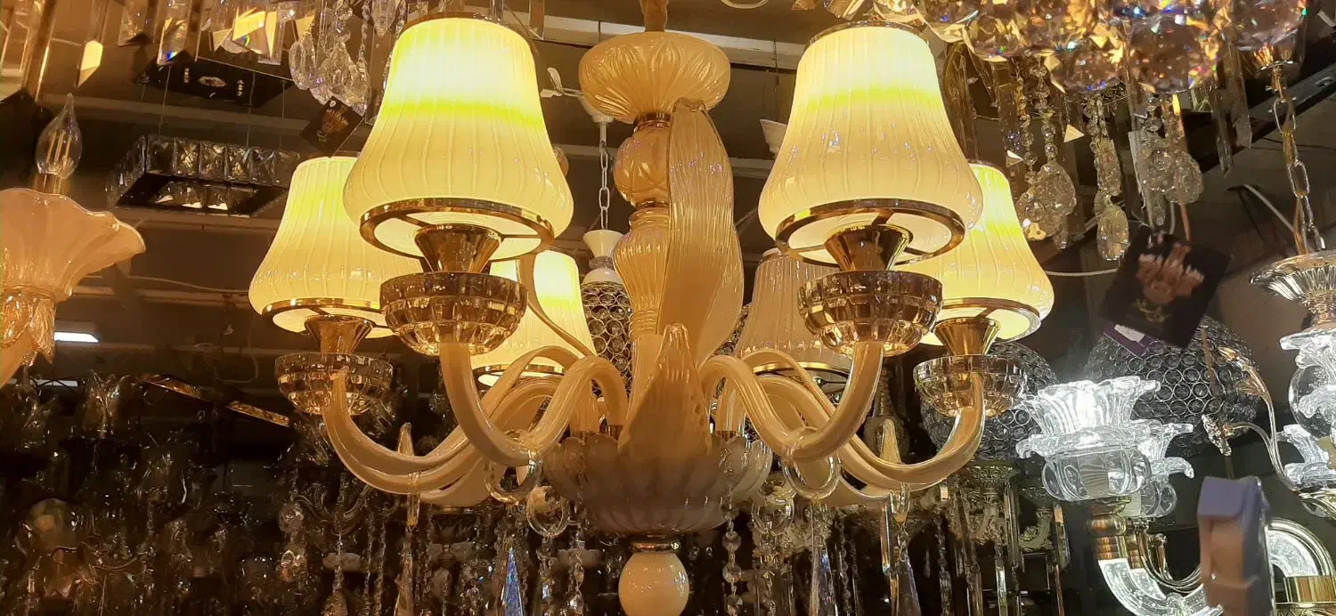 لوستر بلوری خارجی با نصب رایگان و اقساط ۶ ماهه|لوستر و چراغ آویز|اراک, |دیوار