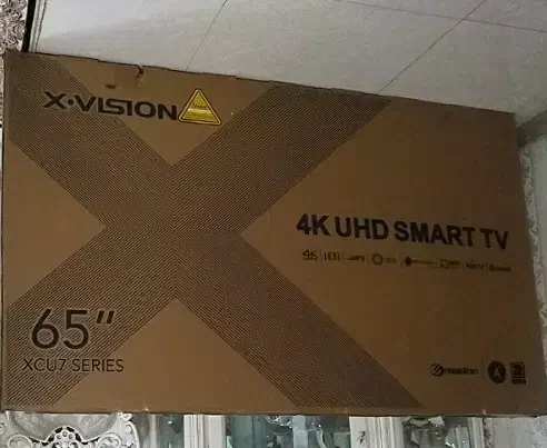 کارتن تلویزیون ۶۵ اینچ ایکس ویژن با یونولیت نو نو|ابزارآلات|تهران, شمیراننو|دیوار