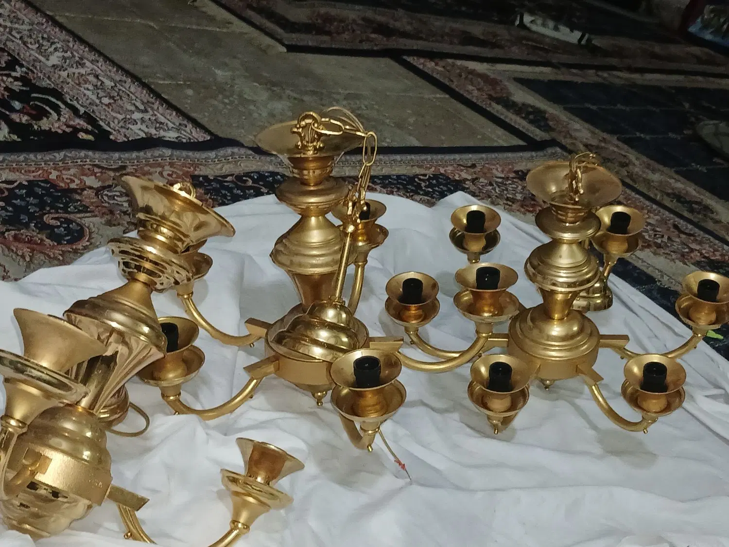لوستر آب طلا|لوستر و چراغ آویز|تهران, سجاد|دیوار
