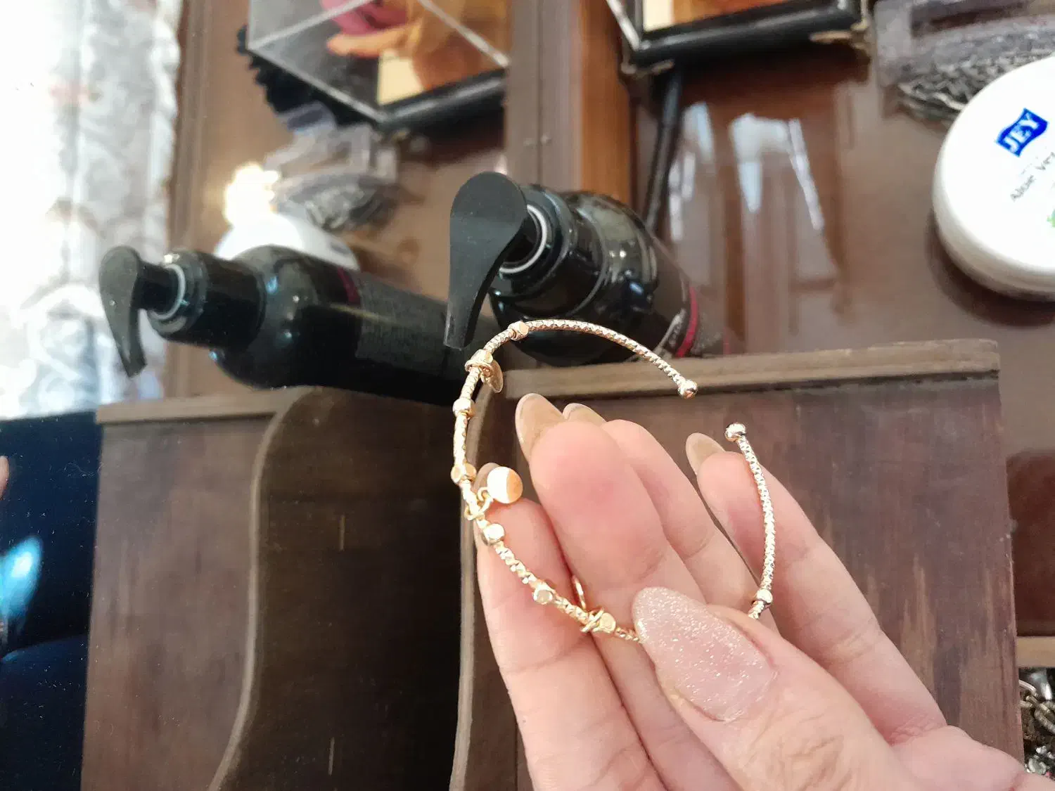 دستبند بنگل زنجیر ژوپینگ طلا روس نیم ست انگشتر|بدلیجات|ری, هاشم‌آباد|دیوار