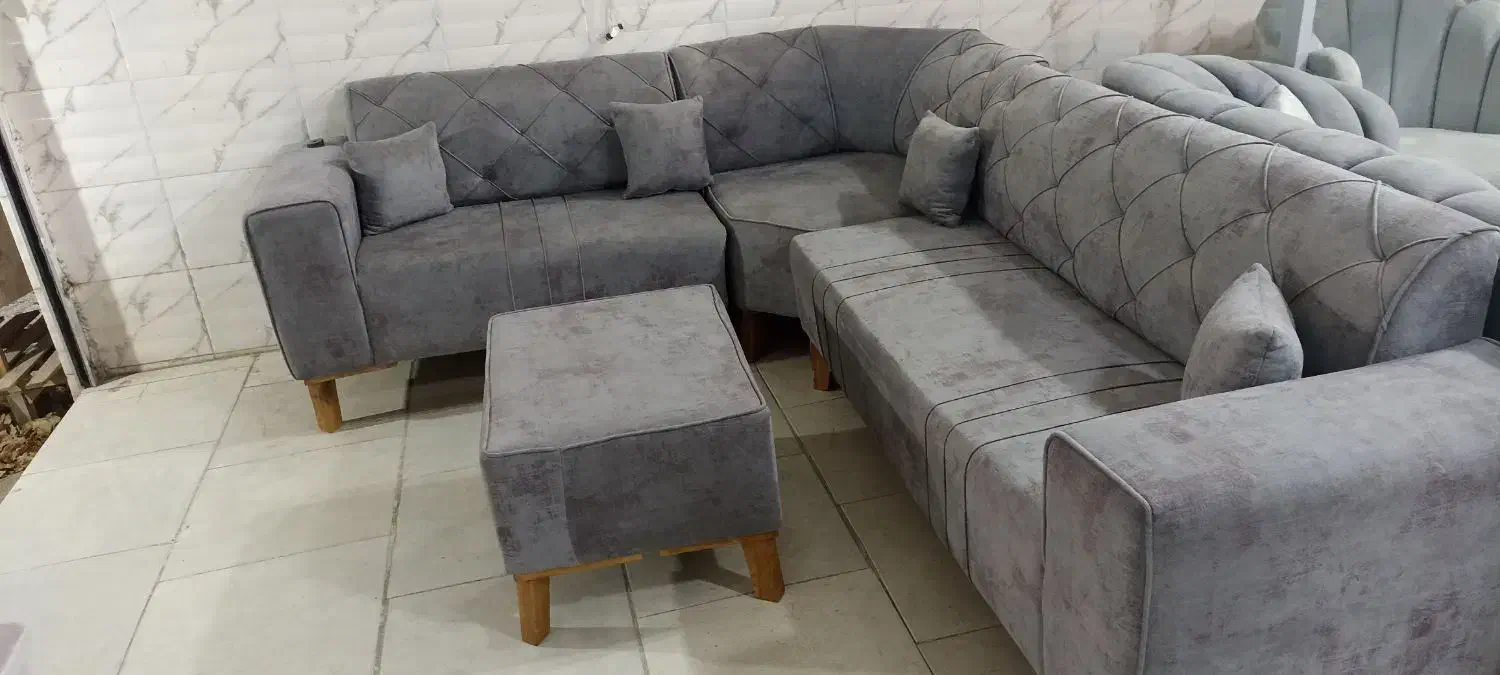 مبل راحتی طرح ال ۶ نفره به همراه میز مبلی|مبلمان خانگی و میز عسلی|تربتحیدریه, رجایی|دیوار