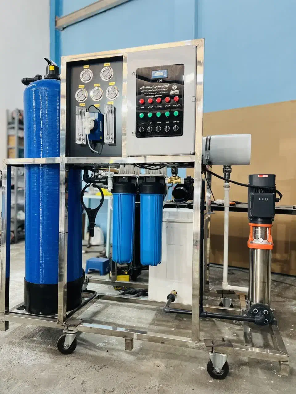 تصفیه آب گستران اطلس/GHAK609/قم/طرح ماژول 100متری|آب‌سردکن و تصفیه آب|زاهدان, |دیوار