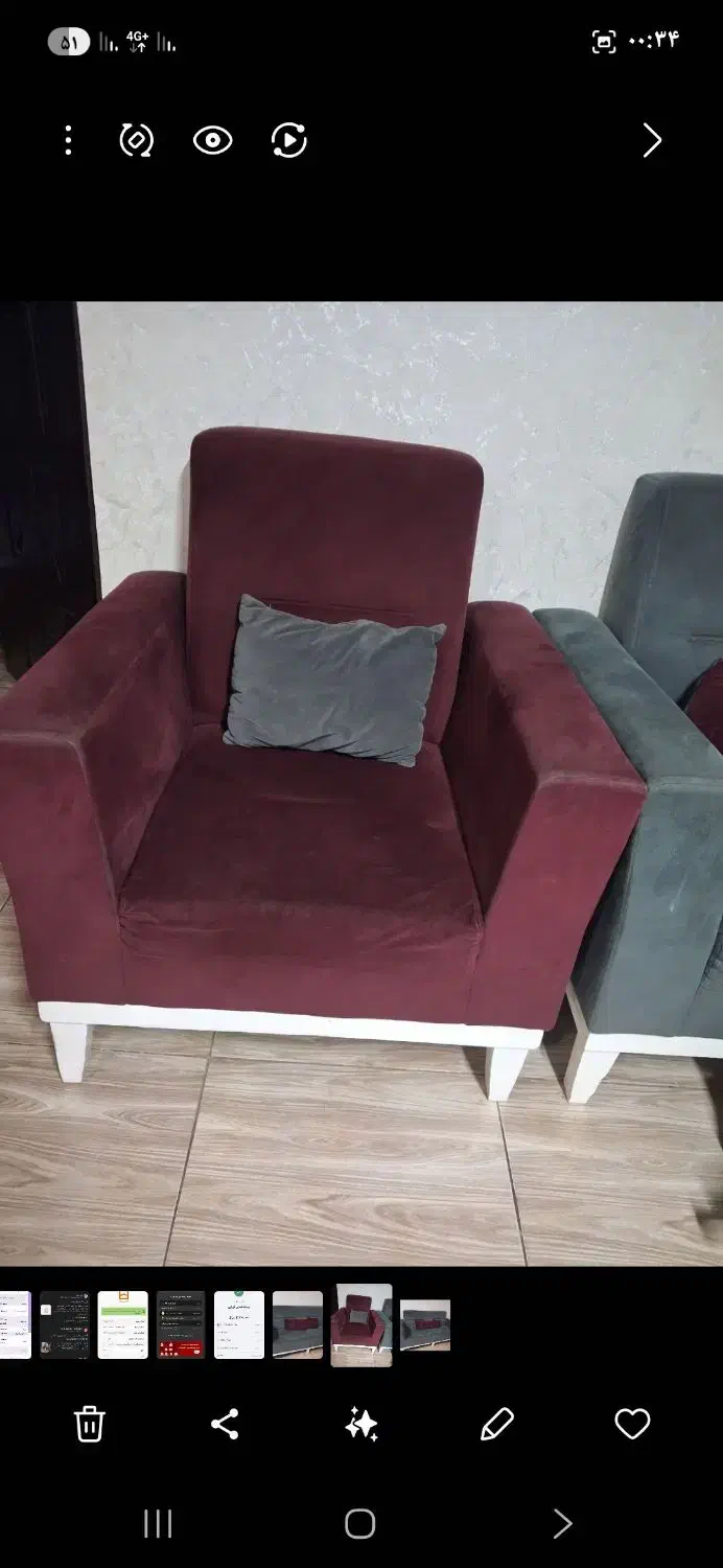 مبل راحتی سالم|مبلمان اداری|رشت, دیلمان|دیوار