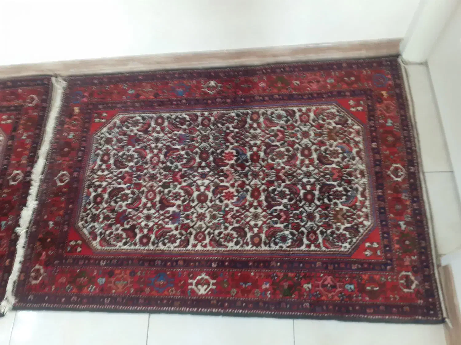 یک جفت قالیچه زرونیم دستبافت فرهان|فرش|کرج, گلشهر|دیوار