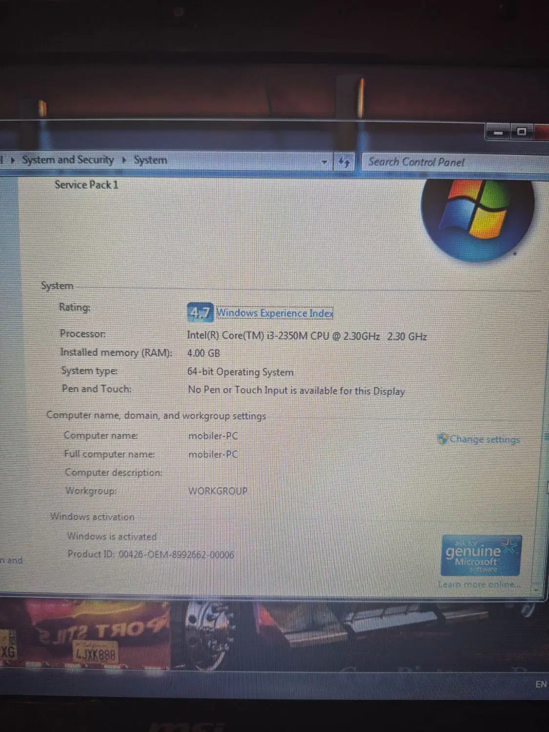 لپ تاپ msi CR640|رایانه همراه|تهران, وردآورد|دیوار