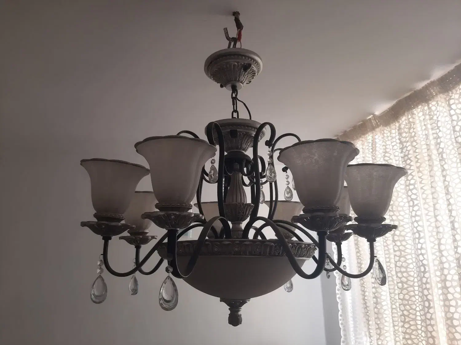 لوستر مدرن و شیک ۸ شعله|لوستر و چراغ آویز|اهواز, نادری|دیوار