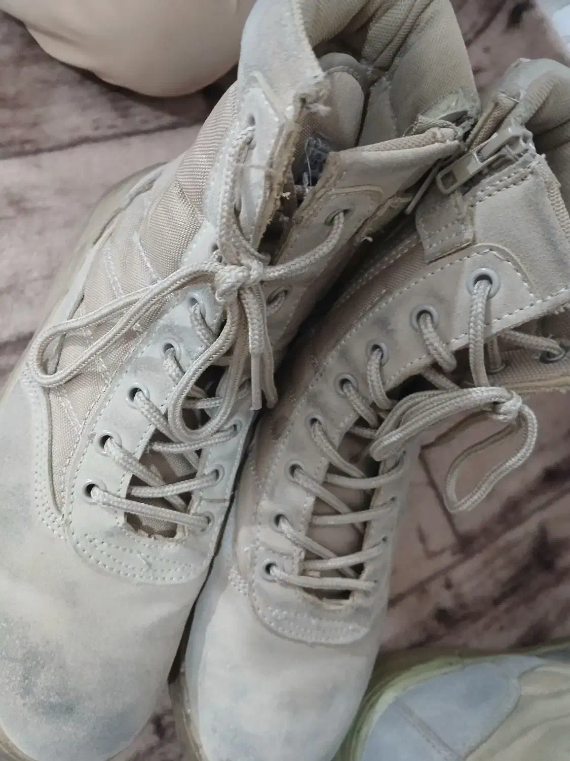 پوتین نظامی خاکی سایز 42  و کفش کوهنوردی سایز 41|کیف، کفش، کمربند|رباطکریم, شهرک والفجر|دیوار