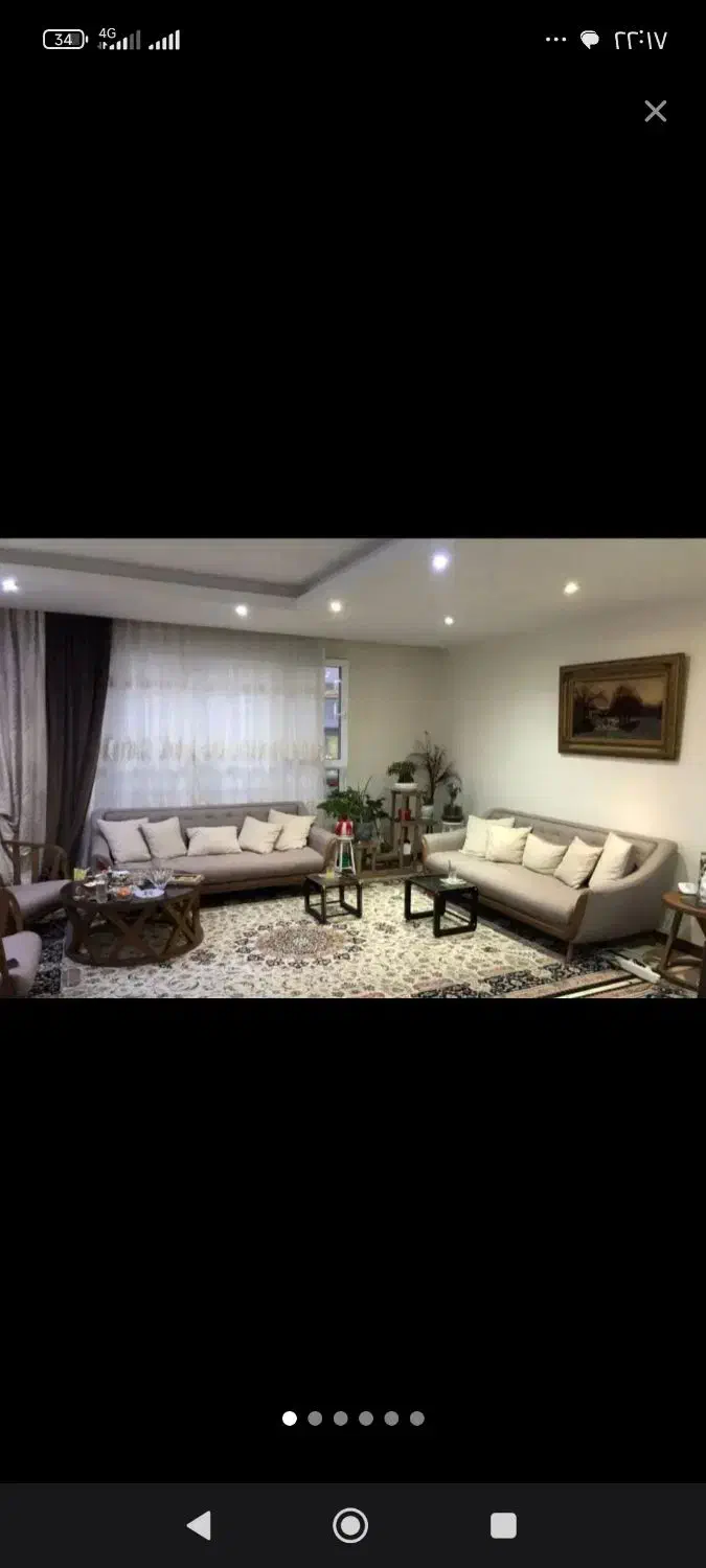 برج شمال دریاچه ۱۳۵متری دوخوابه پرنور