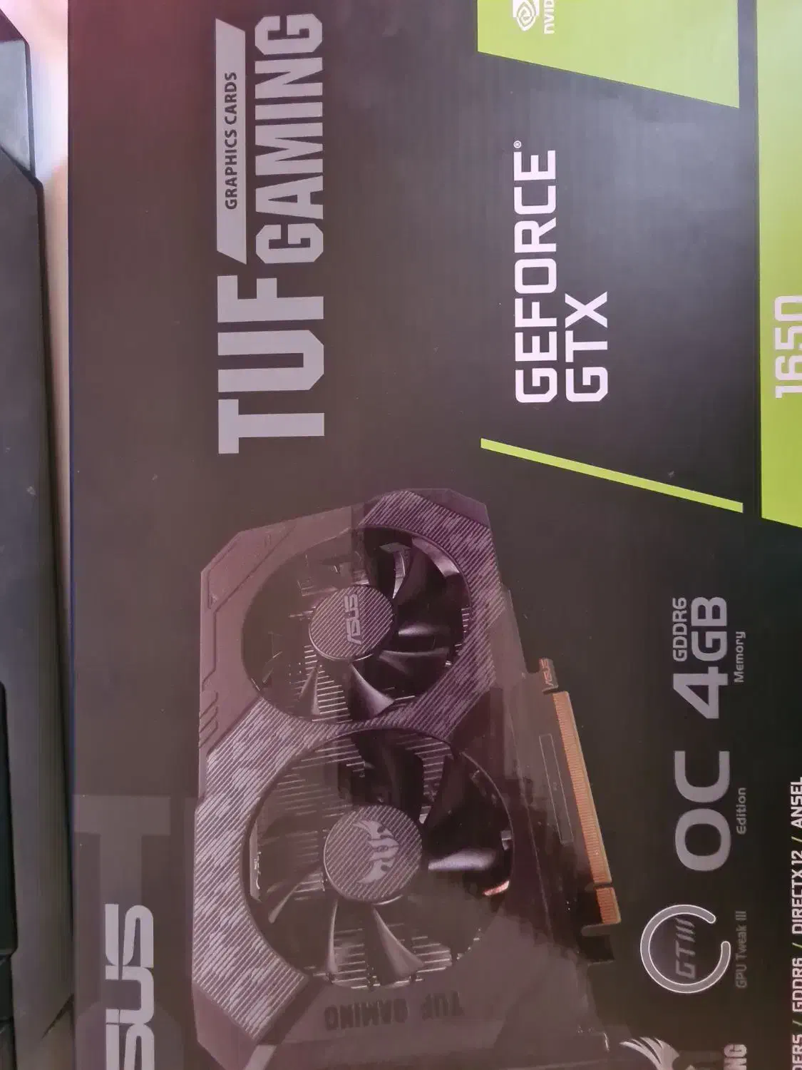 گرافیک  asus tuf 1650 oc|قطعات و لوازم جانبی رایانه|قم, باغ اشرافی|دیوار