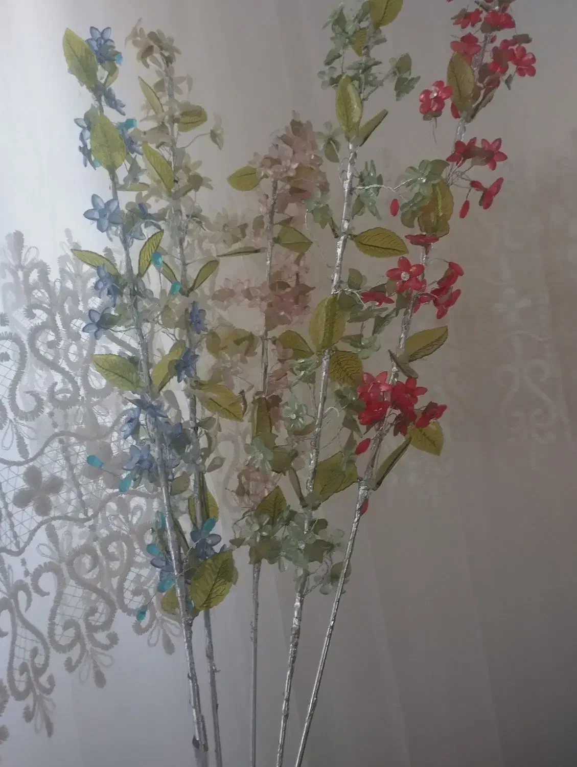 گل شیشه ای|گل مصنوعی|نقده, |دیوار