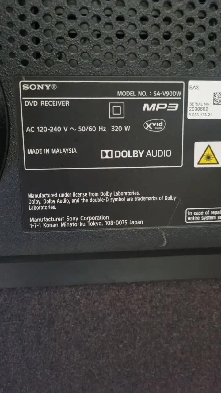 اسپیکر حرفه ای sony|سیستم صوتی خانگی|گرگان, |دیوار