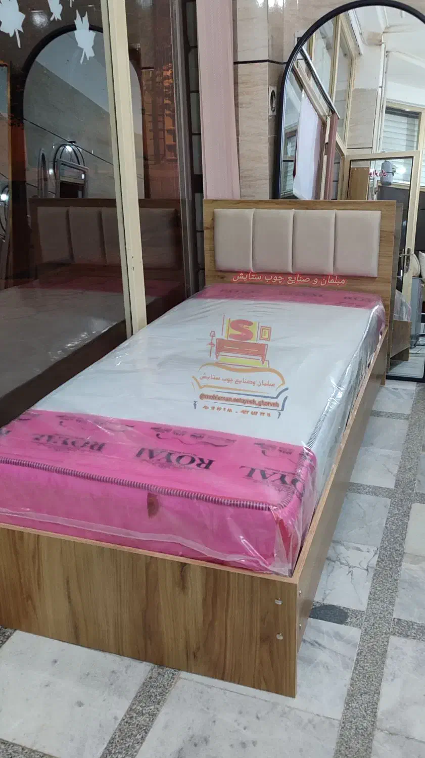 تخت یک نفره|تخت و سرویس خواب|قروه, |دیوار