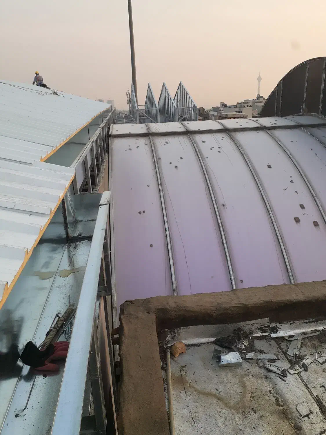 نصاب سقف،ناودانی،پوشش سوله|خدمات پیشه و مهارت|چهاردانگه (تهران), |دیوار