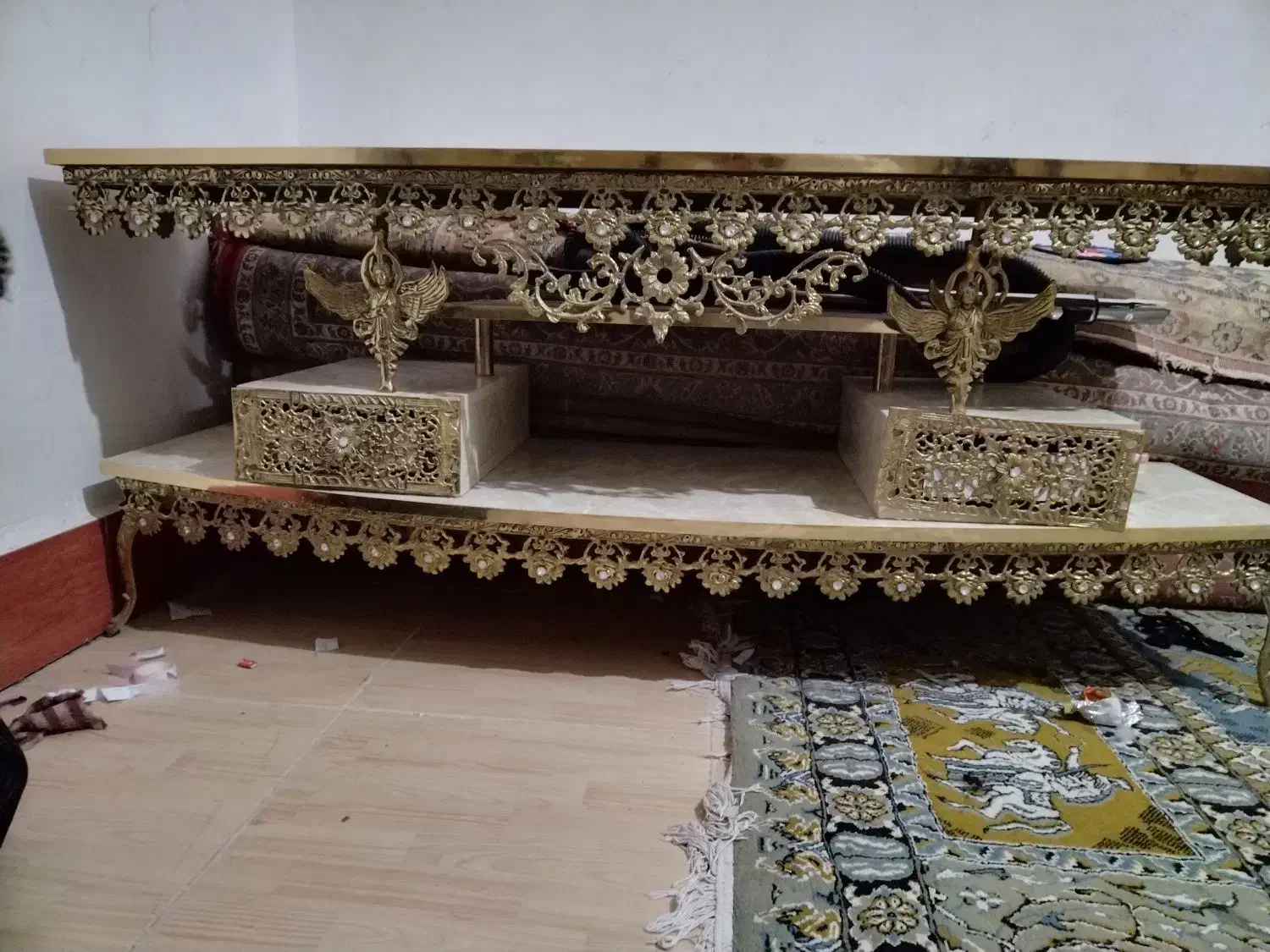 آینه کنسول و میز TV برنز اصل، توستر|آینه|خرمآباد, |دیوار