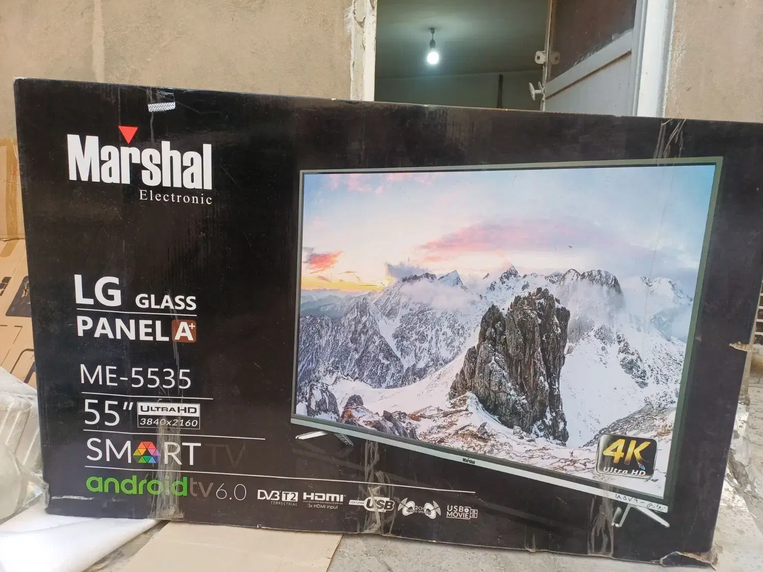 کارتون تلویزیون ۵۵ اینچ|تلویزیون و پروژکتور|تهران, اسفندیاری|دیوار