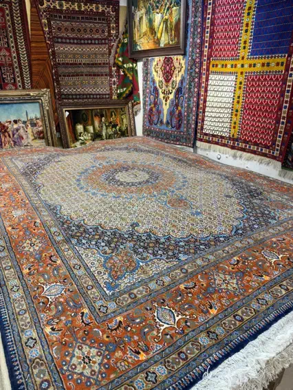 فرش ۹ متری آکبند گل ابریشم|فرش|تهران, شهرک مخابرات|دیوار