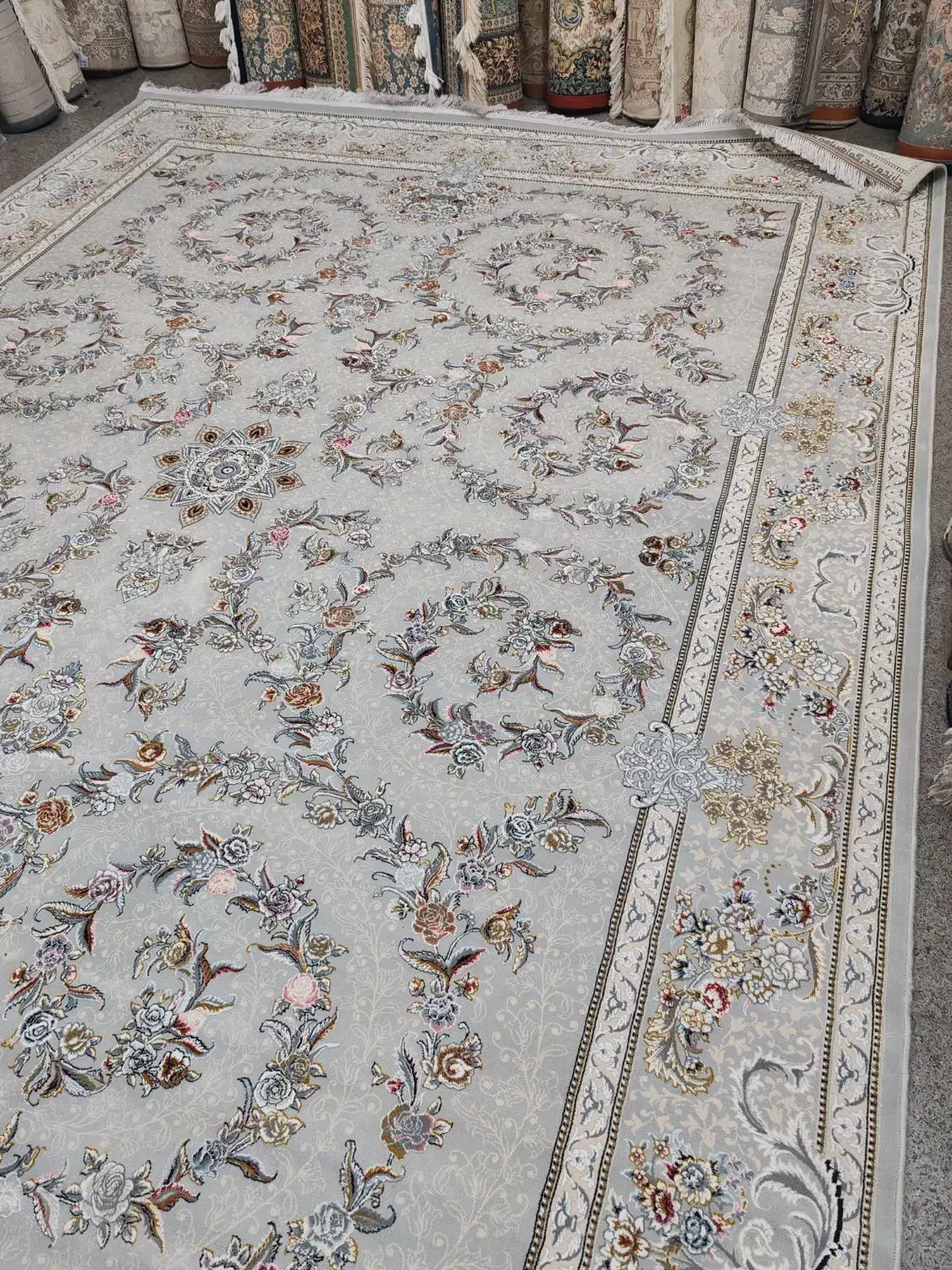 2تخته فرش 12متری صدف نقرهای  700شونه|فرش|قم, نیروگاه|دیوار