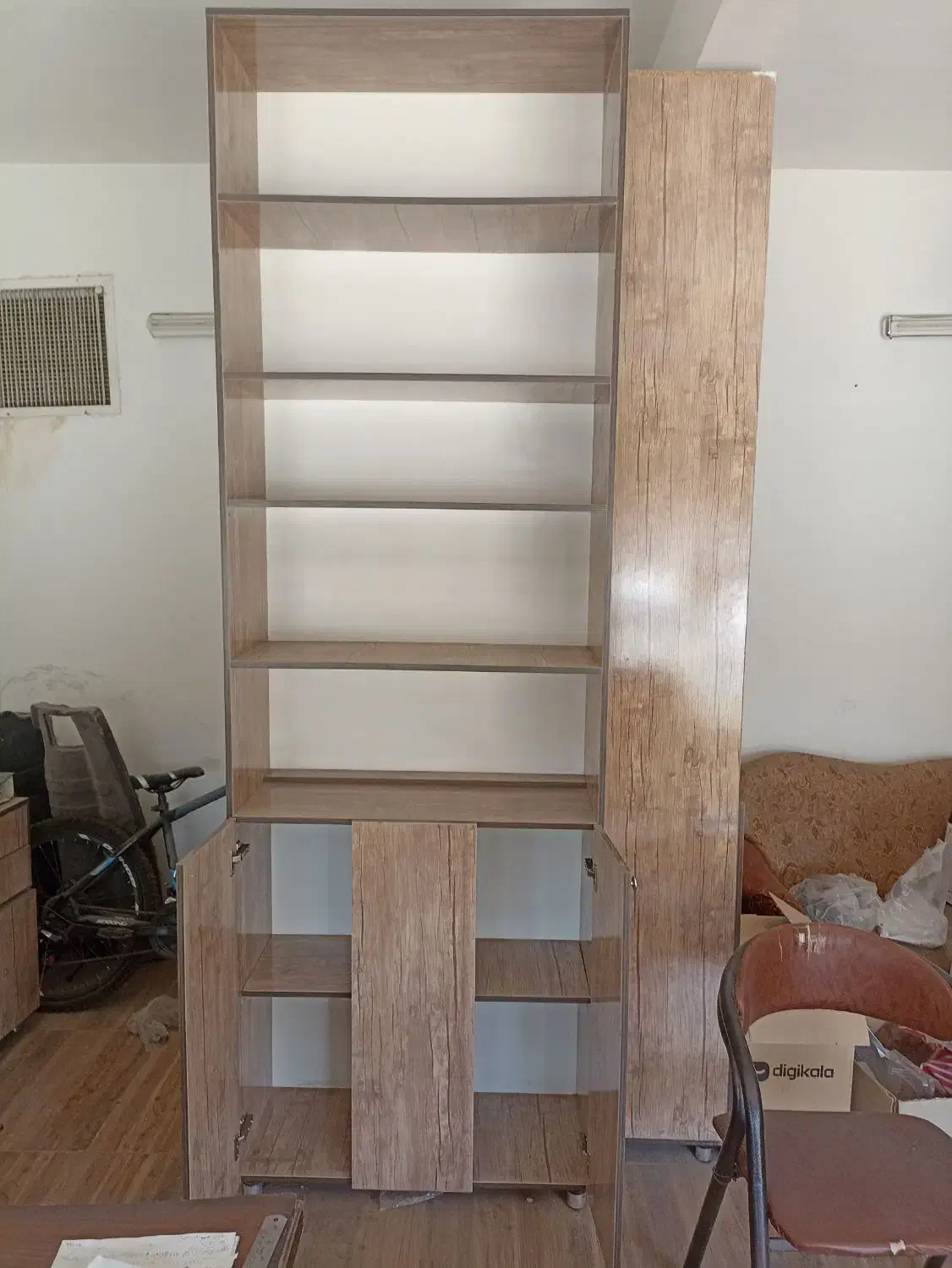 دکور|کتابخانه، شلف، قفسههای دیواری|یزد, |دیوار