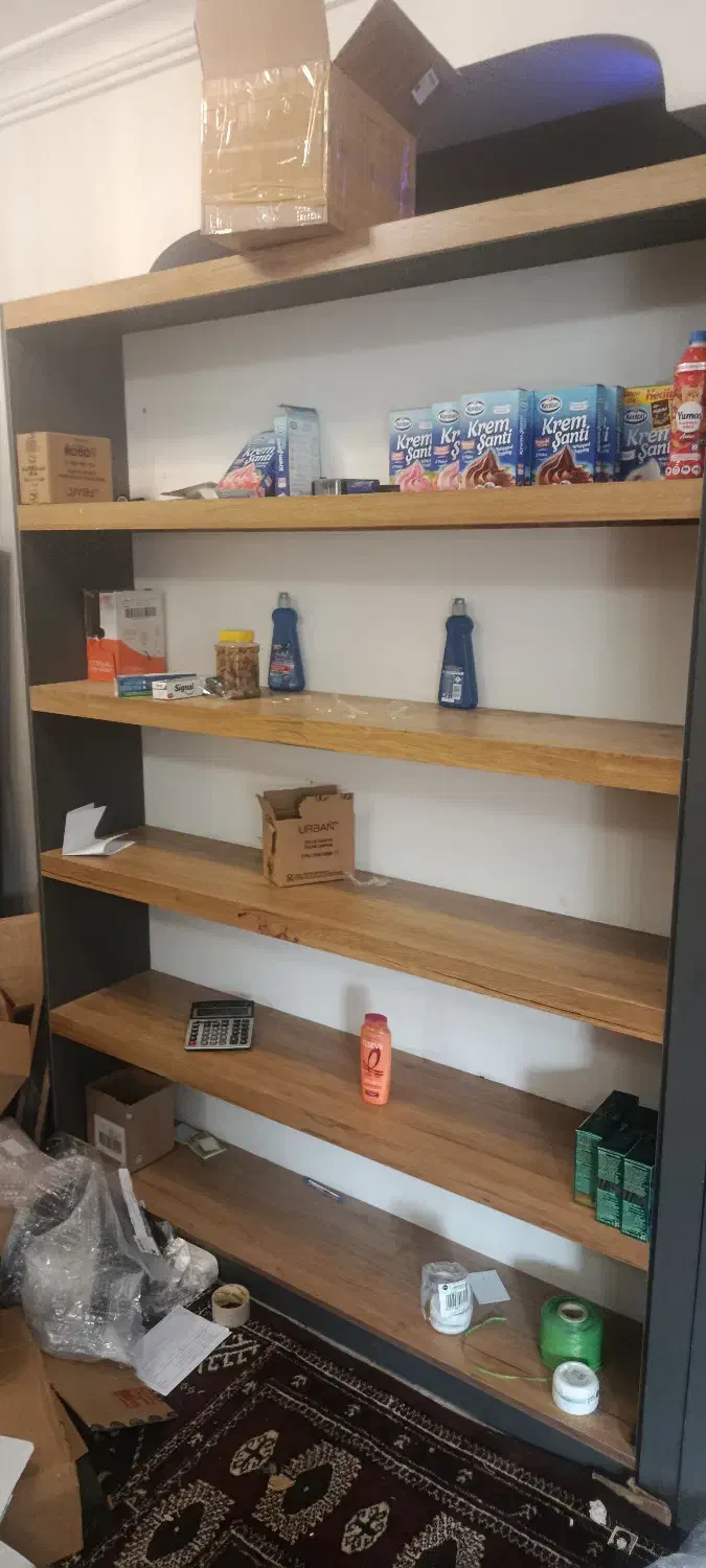 قفسه تمام ام دی اف|کتابخانه، شلف، قفسه‌های دیواری|گنبد کاووس, |دیوار