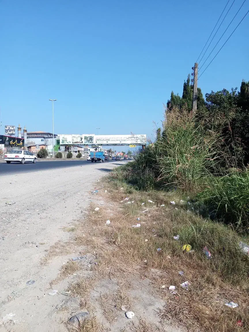 رهن زمین ۱۰۰۰ متری بر کمربندی مزگاه|اجارهٔ دفتر صنعتی، کشاورزی، تجاری|نوشهر, |دیوار