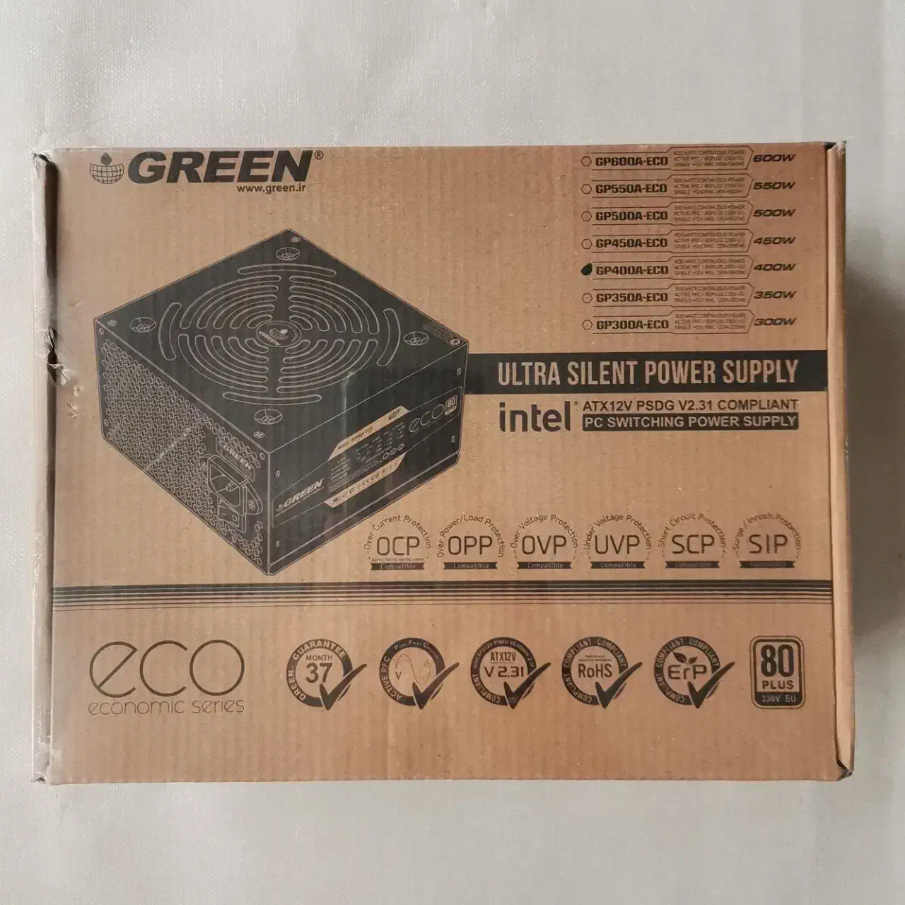 پاور (منبع تغذیه) گرین مدل GP400A-ECO Rev3.1|قطعات و لوازم جانبی رایانه|تهران, باغ فیض|دیوار