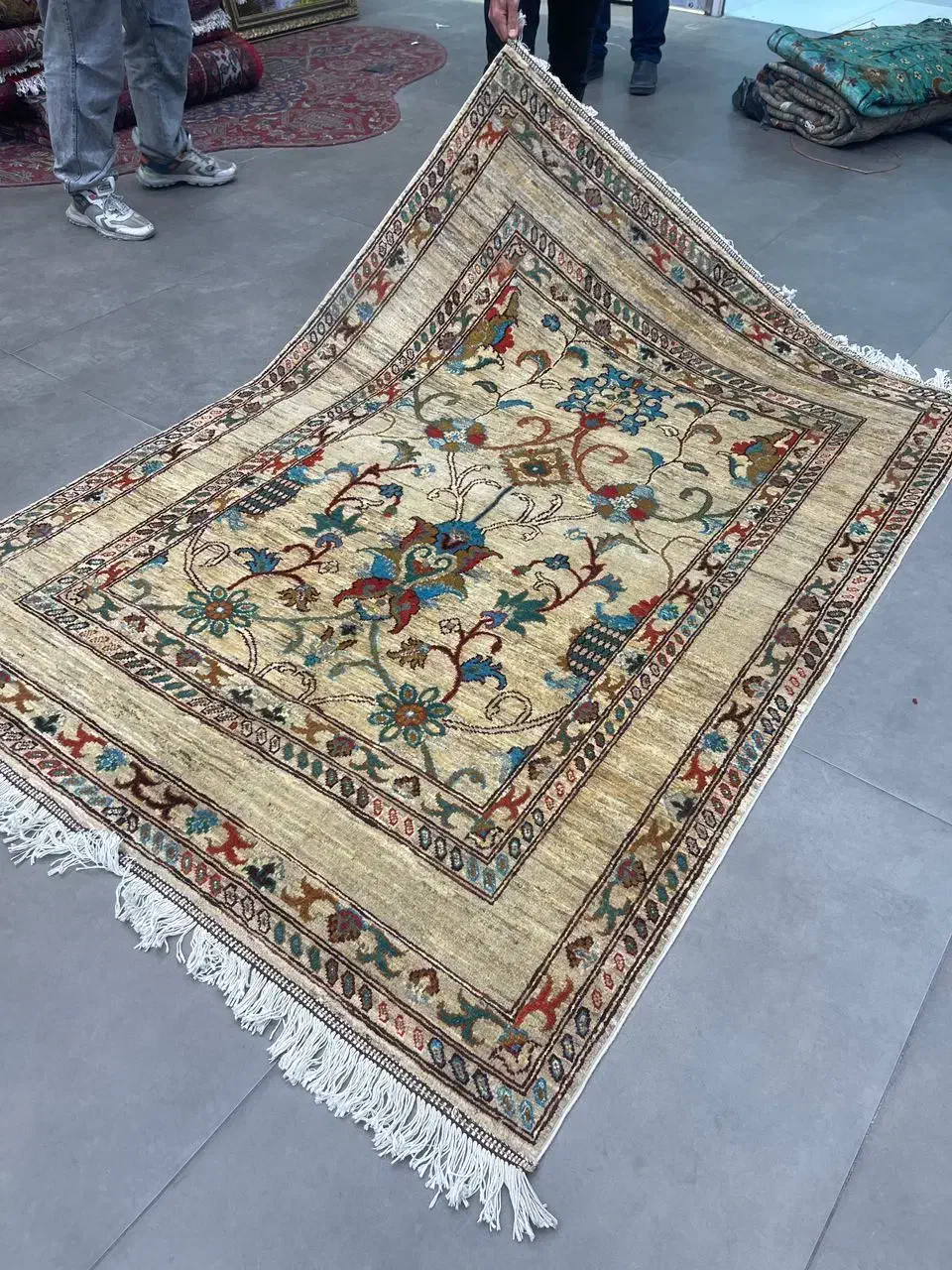 فرش دستباف (بساک)۳ متریهای نقشه جدید|فرش|مشکیندشت, |دیوار